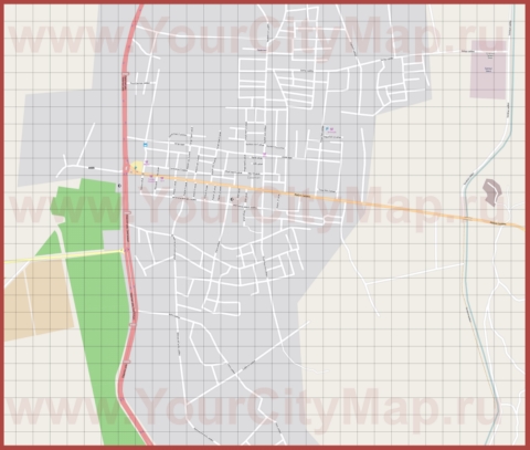 Подробная карта города Даламан