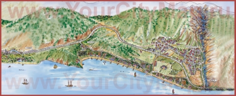 Туристическая карта Гёйнюка