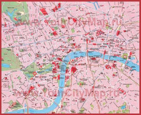 Карта Лондона с районами